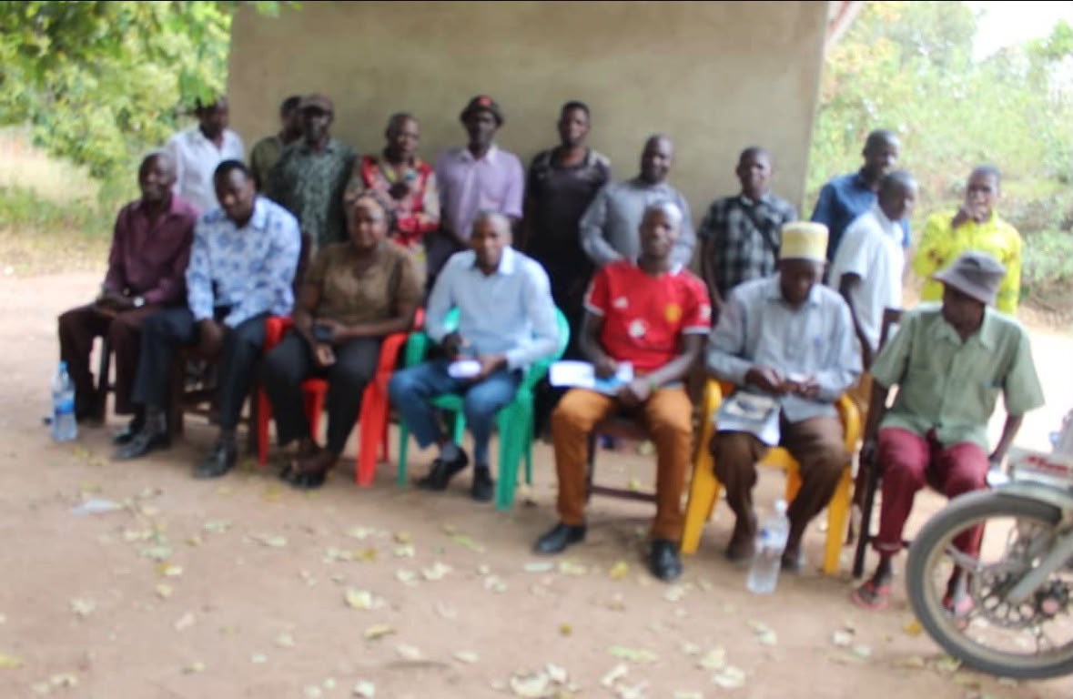 Members of the beekeeping community gathered during training